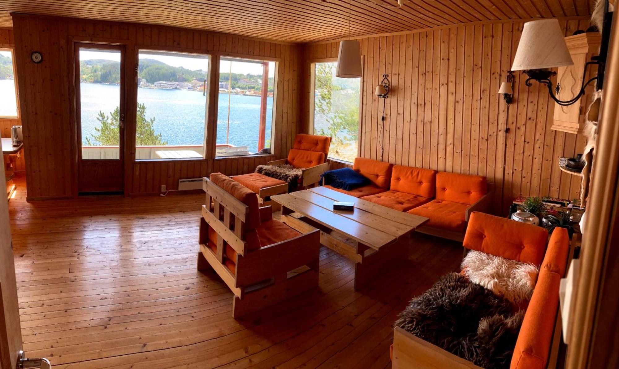 Bergen/Sotra:Waterfront Cabin Villa Haganes Exterior photo